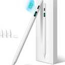 Stylus Pen for iPad 2026-2018 with LED Power Display Fast Charge,Palm Rejection Pencil for iPad 10/9/8/7/6th,11th A16,Air 11/13 M2/M3/M4,Pro 11/13 M4/M5,Pro 12.9",Air 5/4/3,Mini 7/6/5 (white)
