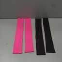 v28 V28Women Winter 80s Eighty's Warm Leg Warmers Knitted Long Socks, 2(Black+Rose)