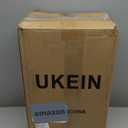 UKEIN Softside Expandable Carry On Luggage 22x14x9 Airline Approved, 20 Inch Carry On Suitcase with Wheels & TSA Lock, Travel Suitcase with 4-Piece Packing Bags for Women Men (Black)