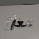 Wedelweib T-Handle for Truck Camper Shell Truck Cap Locking T-Handle with Dust Cover for Truck Canopy- 1 Pack Clockwise with 2 KeysKey Alike