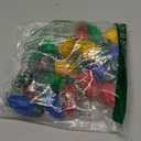 QZYL 2 Pack Christmas Light Necklace, Colorful Christmas Accessories, 9 LED Bulbs Light Up Necklace with 3 Flash Modes, Ugly Sweater Lights for Xmas New Year Party Favor Supplies Accessories