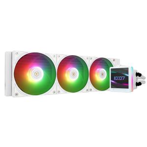 Thermalright Grand Vision 360 ARGB White AIO CPU Liquid Cooler,IPS LCD Screen with 480x480 Resolution,for AM5/Intel LGA1851/1700,3.4 inchMagnet-Absorbent LCD Screen for Images -White