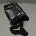 Lyingflat Clear Bag for Stadium Events 12x12x6 Small Clear Backpack Stadium approved for Festival Concert Sport Events Work Travel, Black Guitar