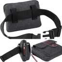 Canvas Belt Bag for Men, Tobacco Pipe Waist Purse, Smoking Accessory Waist Bag for Hiking Camping Riding Fishing