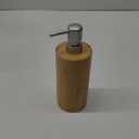 Beaupretty Wooden Liquid Soap Dispenser: Pump Lotion Dispenser Bamboo Shampoo Bottles Refillable Cosmetic Shower Gel Container for Countertop Kitchen Bathroom Farmhouse Decor
