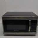 Emerson MW1338SB Countertop Microwave Oven, 6 Pre-Programmed Settings, Removable Glass Turntable, Child Safety Lock, 1.3 Cu ft, 1000W, Stainless Steel