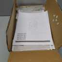 Narrow Side Table, Slim End Table with Magazine Rack, Bedside Table for Small Spaces, 3 Tier Sofa Couch Table Nightstand for Living Room, Bedroom, White LET503W