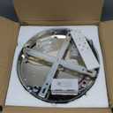 FRIXCHUR Dimmable LED Ceiling Light with Remote Small Crystal Chandelier Flush Mount Light for Hallway Foyer Kitchen Bedroom Dining Room,10.43",Colors Change