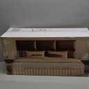 6-Piece Wall Mount Headboard Kit - White Peel and Stick Upholstered Headboard for Queen Size Bed, Floating Bed Backboard, 24" x 12" Panels, Artificial Leather