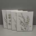 Erctoo Botanical Plant Canvas Wall Art, Framed Boho Wall Decor for Bathroom, Minimalist Aesthetic Bedroom Wall Art, Sage Green Eucalyptus Leaf Prints for Office, Set of 4PCS, 8X10