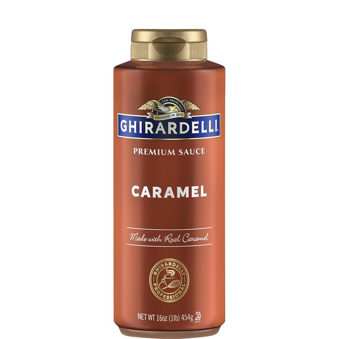 Ghirardelli Caramel Sauce Squeeze Bottle, 16 oz (Pack of 1) (EXP 05/31/27)