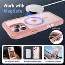 jaroco Magnetic for iPhone 16 Pro Max Case, [Compatible with MagSafe][Military Grade Drop Protection][Heavy Duty Protection][Non-Slip][Shockproof] 2-Layer Durable Bumper Phone Case 6.9''-Pink