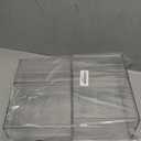 Prsildan Acrylic Drawer Makeup Organizer with 6 Drawers (Not for Baby Bottle), Set of 2 Office Desk Organizers Accessories, Clear Stackable Storage Drawers for Vanity, Craft (Largest Drawer 4" Tall)