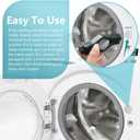 Watris Veiyi Front Load Washer Prop, Washing Machine Door Stopper Magnetic, Washer Prop Holder for Most Machines (Black)
