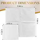 1000 Pack White Cocktail Napkins, Elegant Beverage Napkins, 2-Ply Disposable Paper Napkins 4.9x4.9 inch, Perfect for Restaurant, Bar, Party, Wedding, Dessert Napkins