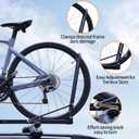 Upright Roof Bike Rack Mount, 2 Arms, Rooftop Bike Carrier for SUV CAR