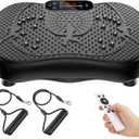 Vibration Plate Exercise Machine, 180 Speed Levels Vibration Plate for Lymphatic Drainage, Whole Body Workout Vibrating Fitness Platform, Effective for Weight Loss, Shaping, Toning & Wellness
