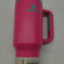 Stanley Quencher H2.0 Tumbler with Handle and Straw 40 oz | Flowstate 3-Position Lid | Cup Holder Compatible for Travel | Insulated Stainless Steel Cup | BPA-Free | Passion Pink