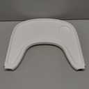 Baby High Chair Tray Compatible with Stokke Tripp Trapp (V2+ Baby Set) Replacement Feeding Tray with Built-In Cup Holder, Smooth Surface for Strong Suction, BPA-Free & Dishwasher Safe - White