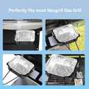 Grease Cup Drip Pan for Nexgrill 720-0830H 720-0830D 720-0896, Grease Tray Replacement Grill Catcher Drip Pan Box for 720-0882A 720-0888S 720-0898 for Cuisinart CGG-7400, 15pack Aluminum Foil Liner