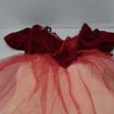 BJCYYN Short Puff Sleeves Sparkly Tulle Ball Gown Prom Dress Quinceanera Dress (as1, Alpha, m, Regular, Regular) Red Medium