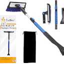 EcoNour 36″ Extendable Snow Brush and Ice Scaper for Car Windshield | 3 in 1 Snow Removal Brush with 270° Pivoting Head,Household Cleaning Tools| Brush for Car SUV, Truck Winter Car Accessories