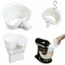 Flour Funnel for KitchenAid Mixer, Silicone Stand Mixer Funnel for Mixing Bowl, No Mess Baking Tool, Easy Pour Ingredients, Kitchen Accessories for Baking