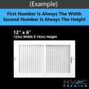 HVAC Premium 14"w X 8"h 3-Way AIR Supply Grille - Vent Cover & Diffuser - Flat Stamped Face - Black [Outer Dimensions: 15.75"w X 9.75"h]