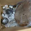 YITAHOME Ceiling Fans with Light and Remote, 52 Inch Tropical Palm Leaf Fanlight with Clear Seeded Glass Light Kit, 3 Speed, 4 Timer, Silent Reversible Motor - Sandstone and Black