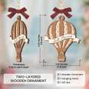 Just Married Ornament for Couples 2025 - Wedding Gifts for Couples Chirstmas Ornaments, First Bridal Shower Ornaments for Bride, Gift for Newlyweds, Just Married Gifts for Women