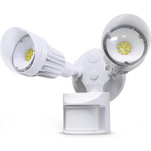 JJC LED Security Lights,Motion Sensor Flood Light Outdoor Fixture,3000LM 27.5W(120W Equiv.),IP65 Waterproof,5000K Daylight White ETL Listed Outdoor Lighting White (Not Solar Powered)