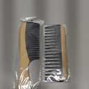 2 Pcs Bamboo Wide Tooth Comb Set - Wooden Wide Tooth Comb for Women, Anti-Static Detangling Hair Comb for Curly/Wet/Thick Hair with Bakelite Teeth