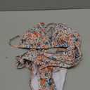 American Trends Women's String Two Piece Halter Top Triangle Bikini Set with Tie Side Bottom Sexy Swimsuit Bathing Suits (0-2, 48 Orange Daisy)