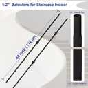 Sidasu 10-Pack Iron Balusters for Staircase Interior, Knuckle Design