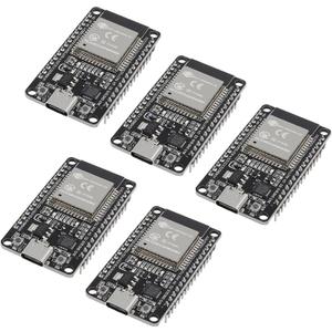 5PCS Type c 30pins ESP-WROOM-32 ESP32 ESP-32S CP2102 Development Board 2.4GHz Dual-Mode WiFi + Bluetooth Dual Cores Microcontroller Processor Integrated with Antenna RF AMP Filter AP STA