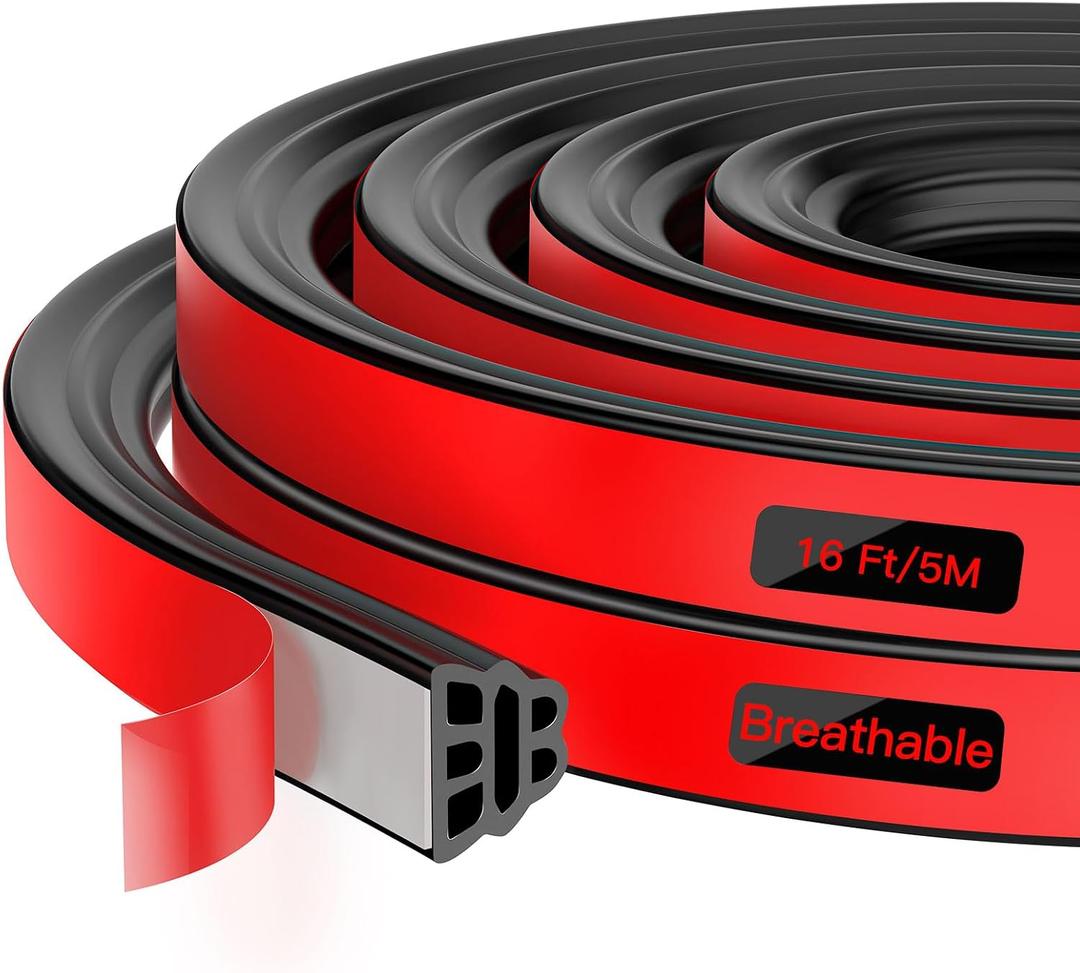 Truck Tonneau Cover Seal - Durable Rubber Tailgate Seal | Waterproof, Windproof & Noise-Reducing Trim | Ideal for Car, RV & Truck Canopy | Replacement(16 FT/5 Meters)