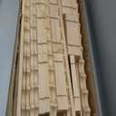 Rack Cabinet Freestanding for Floor Wooden Stackable Storage Modular countertop Wood Holder (120bottle)