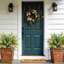 8 Bundles Artificial Flowers for Outdoors Faux Plants Greenery Shrubs UV Resistant for Porch Balcony Patio Garden Home Decor
