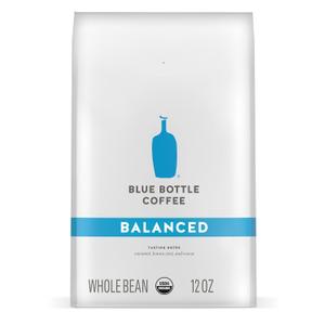 Blue Bottle Whole Bean Organic Coffee, Balanced, Medium Roast, 12 Ounce bag (Pack of 1) (EXP 03/13/26)