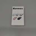 Kovess Wireless Bluetooth Mouse for Mac Air MacBook Pro Laptop PC Pad Optical Rechargeable Silent Mouse with Jiggler Mode Dual Mode Switch Bluetooth 5.2/3.0 and 2.4G USB-A & USB-C Receiver Rose Gold