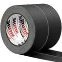WELSTIK 2 Pack Black Gaffers Tape,2" X 33 Yards-10% Longer Gaffer Tape,Waterproof Matte Finish Gaff Tape,Non Reflective,Easy to Tear