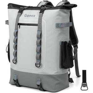 Gonex Cooler Backpack, 40 Can Insulated Soft Backpack Cooler Bag for Men Women, Waterproof Nylon TPU Cooler Backpack for Beach, Picnic, Lunch and Camping