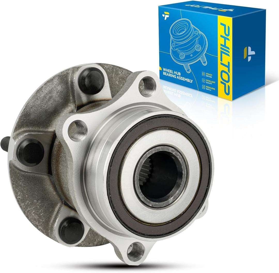 PHILTOP 512536 Rear Wheel Hub Assembly Fit for Subaru Outback 2015-2021, Subaru Legacy 2015-2021, Ascent 2019-2021, Forester, WRX, WRX STI, 5 Lugs 1pc Wheel Hub Bearings