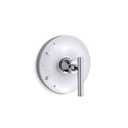 KOHLER Purist® Rite-Temp(R) shower valve trim with lever handle, temperature control, temperature memory, polished chrome, K-TS14423-4-CP