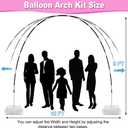 Balloon Arch Kit and Balloon Pump, 9Ft Tall & 10Ft Wide Adjustable Balloon Arch Stand Kit with Electric Pump, Balloons and Accessories for Birthday, Wedding, Graduation Party Decoration