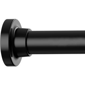 Long Tension Curtain Rod 40-113inch Black Curtain Rods no Drilling