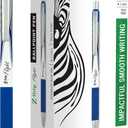 Zebra Pen Z-Grip Flight Retractable Ballpoint Pen, Bold Point 1.2mm, Blue Ink, School Supplies, Teacher Supplies, and Office Supplies, Smooth Writing, Quick-Drying, 12-Pack (21920)