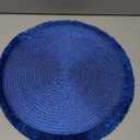 HDO 4 PK Fringle Placemat Blue