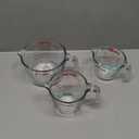 Pyrex Essentials (3-Pack) Glass Measuring Cups Set, (1, 2 & 4 Cup) Measuring Cups For Prepping, Baking and Cooking, Preheated Oven, Dishwasher, Freezer, and Microwave Safe