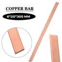 110 Copper Flat Bar, 1/4" Thickness x 1" Width x 12" Length Copper Flat Bar Stock, 6mm x 25mm x 305mm